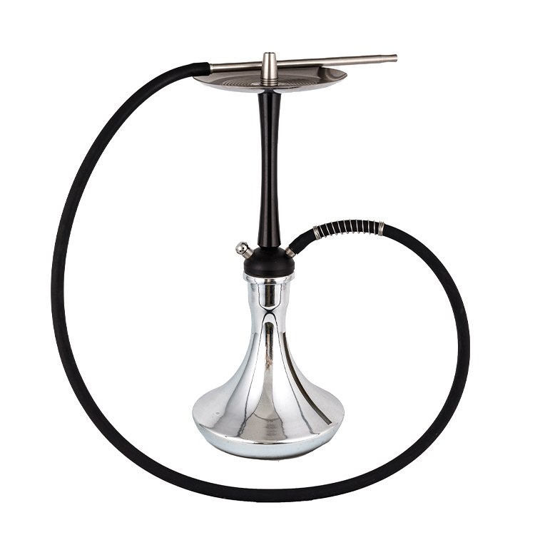 Soitheach Teimhneach Airgid Pom+Cruach Dhosmálta+Hookah Dhá Pholl Alúmanam 56cm