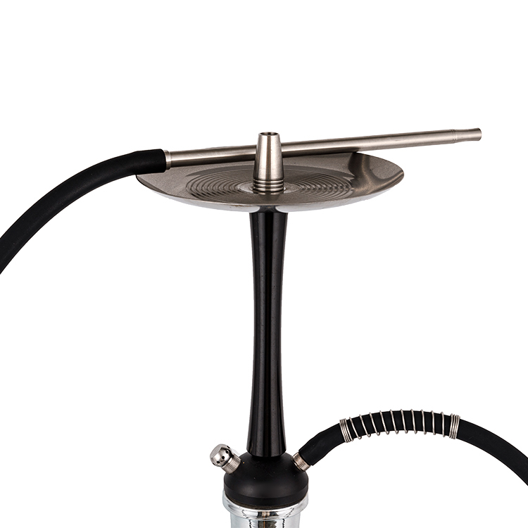 Soitheach Teimhneach Airgid Pom+Cruach Dhosmálta+Hookah Dhá Pholl Alúmanam 56cm