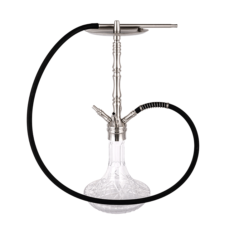 Patrún Trédhearcach Gloine Silver Cruach Dhosmálta Ceithre Poll Hookah 64cm-1