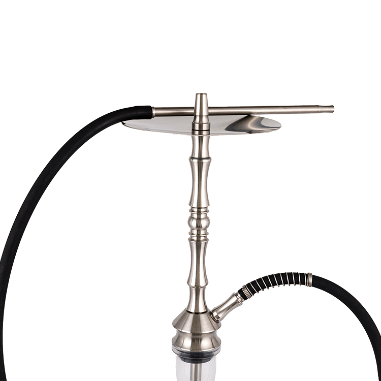 Gloine Trédhearcach Silver Cruach Dhosmálta Miotal Tube-1 Poll Aonair Hookah 68cm