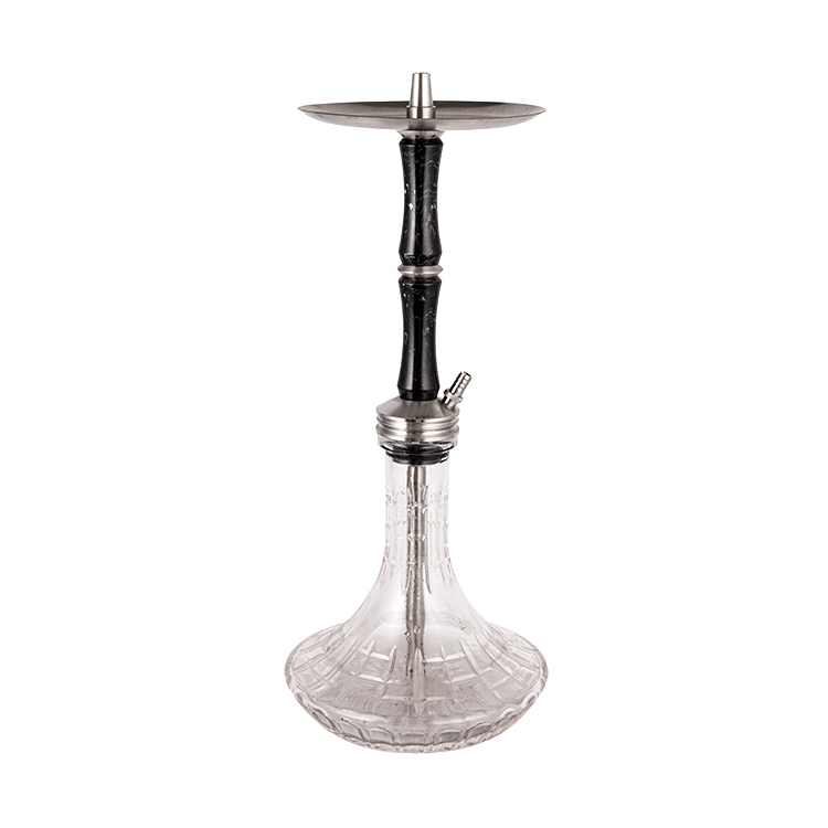 Roisín Gloine Trédhearcach Patrúnaithe + Poll Aonair Cruach Dhosmálta Hookah 58cm