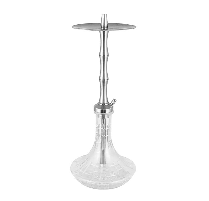 Conas Hookah Poll Aonair Cruach Dhosmálta Patterned Clear Glass Silver a úsáid i gceart?