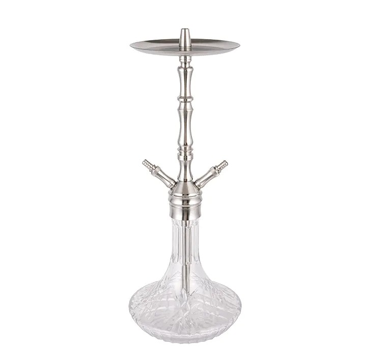 Conas Hookah Dhá Pholl Cruach Dhosmálta Silver Glass Patterned Gloine a chothabháil?